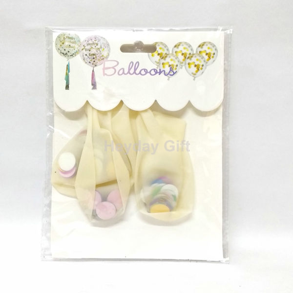 Picture of Multi Colour Pre- Filled Confetti Balloons Bouquet